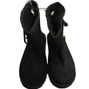 Shoes of Soul Women's Boots  7 Black   Suede with Beads